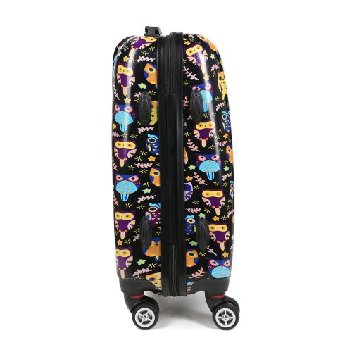 Чемодан маленький S поликарбонат Worldline Airtex 809/black_hibou ручная кладь Разноцветный