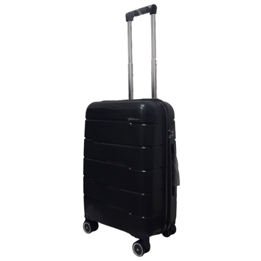 Чемодан малый S+ из полипропилена Milano bag 0305 52л Чёрный