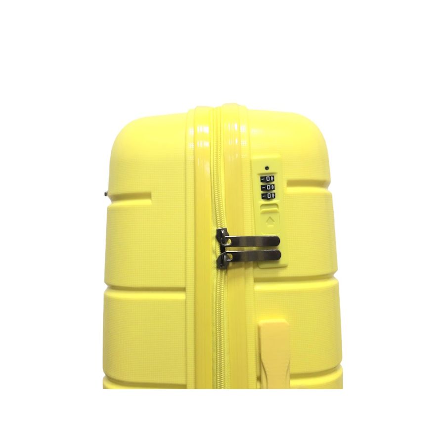 Чемодан средний M+ из полипропилена Milano bag 0305 84л Желтый
