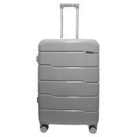 Чемодан средний M+ из полипропилена Milano bag 0305 84л Серебряный