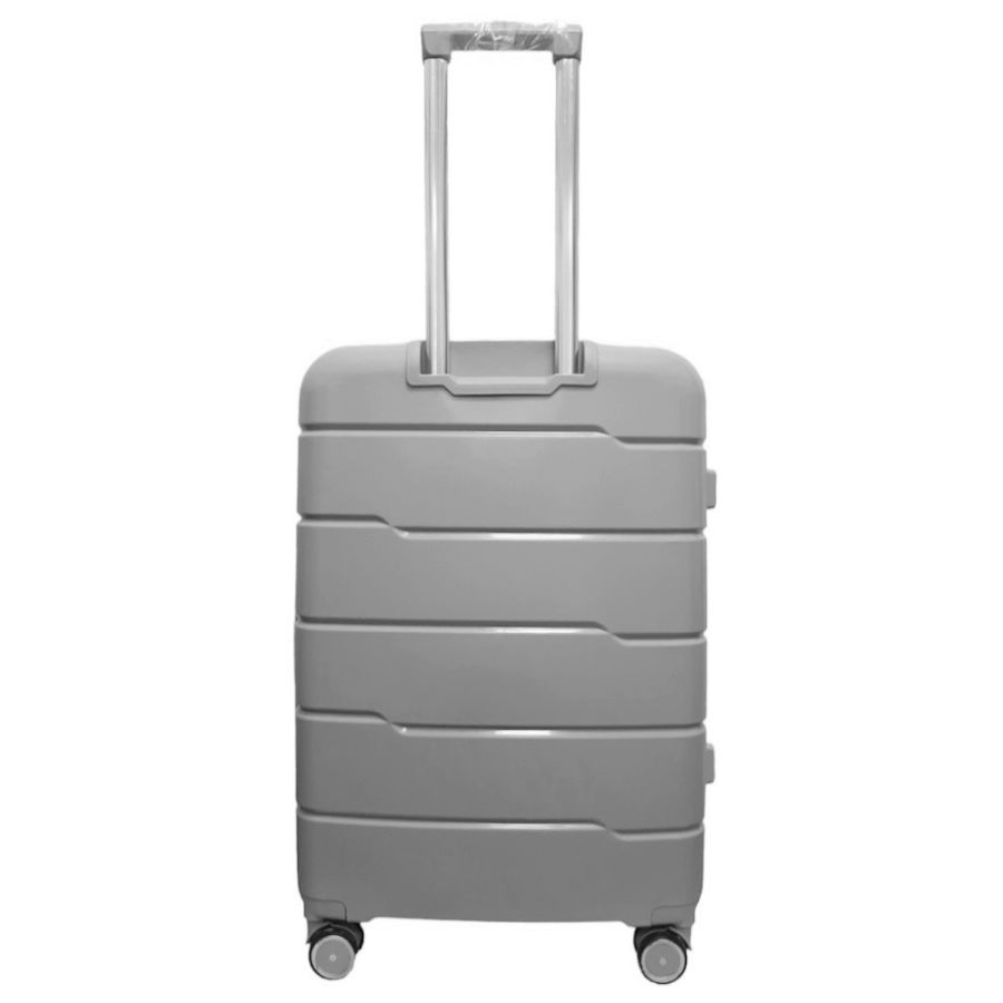 Чемодан средний M+ из полипропилена Milano bag 0305 84л Серебряный