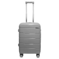 Чемодан малый S+ из полипропилена Milano bag 0305 52л Серебряный