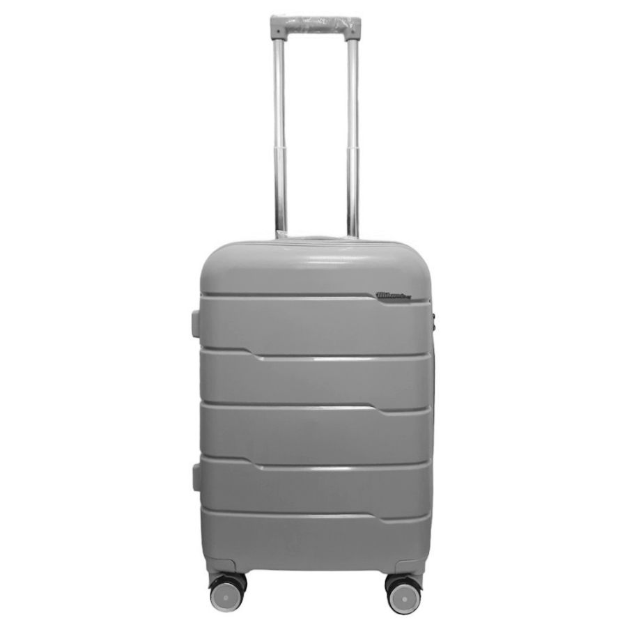 Чемодан малый S+ из полипропилена Milano bag 0305 52л Серебряный