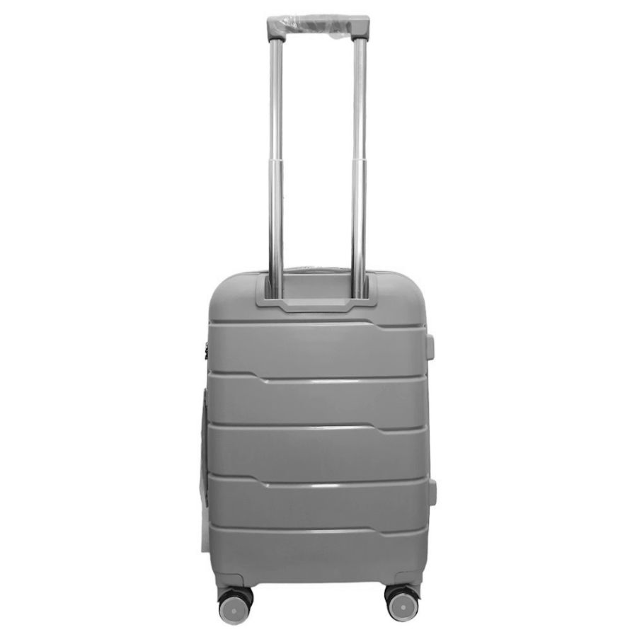 Чемодан малый S+ из полипропилена Milano bag 0305 52л Серебряный