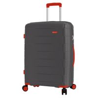 Чемодан маленький S полипропилен Snowball 20303 56×39×23см 35л Серый