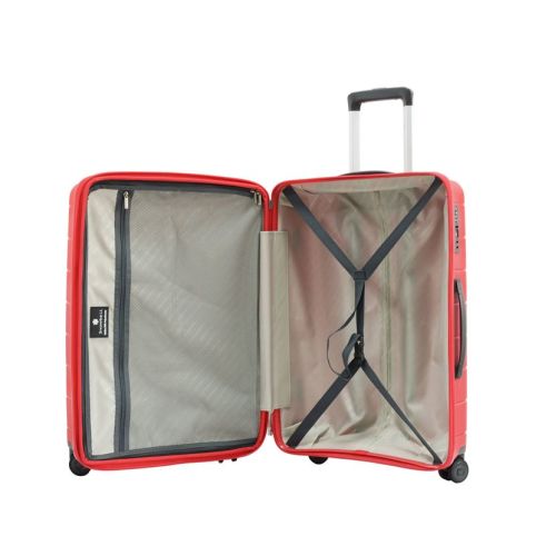 Чемодан средний M полипропилен Snowball 20303 66×46×28см 71+13л Красный