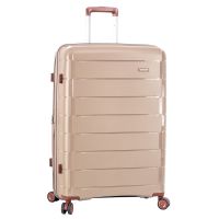 Чемодан средний M полипропилен Snowball 20303 66×46×28см 71+13л Шампань