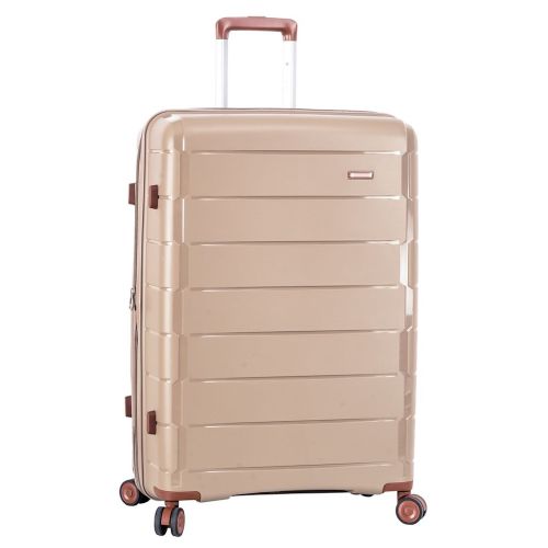 Чемодан маленький S полипропилен Snowball 20303 56×39×23см 35л Шампань