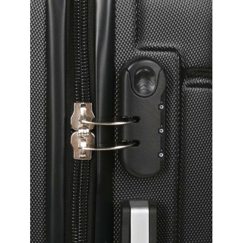 Чемодан большой L Madisson Snowball 32303 пластиковый 105л Чёрный