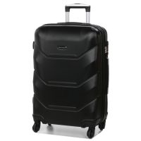 Чемодан средний M Madisson Snowball 32303 пластиковый 70л Чёрный
