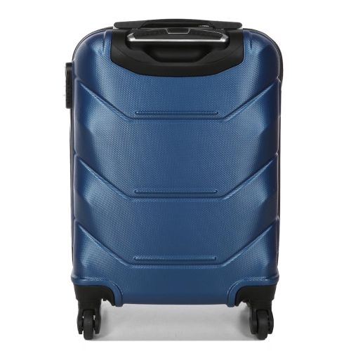 Чемодан маленький под ручную кладь S Madisson Snowball 32303 пластиковый 40л Тёмно-синий