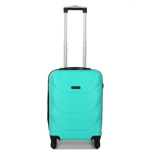 Чемодан маленький под ручную кладь S Madisson Snowball 32303 пластиковый 40л Мятный