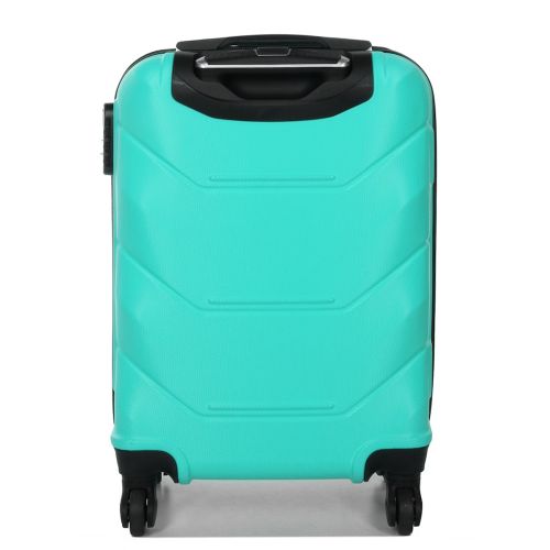 Чемодан маленький под ручную кладь S Madisson Snowball 32303 пластиковый 40л Мятный