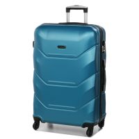 Чемодан большой L Madisson Snowball 32303 пластиковый 105л Бирюзовый