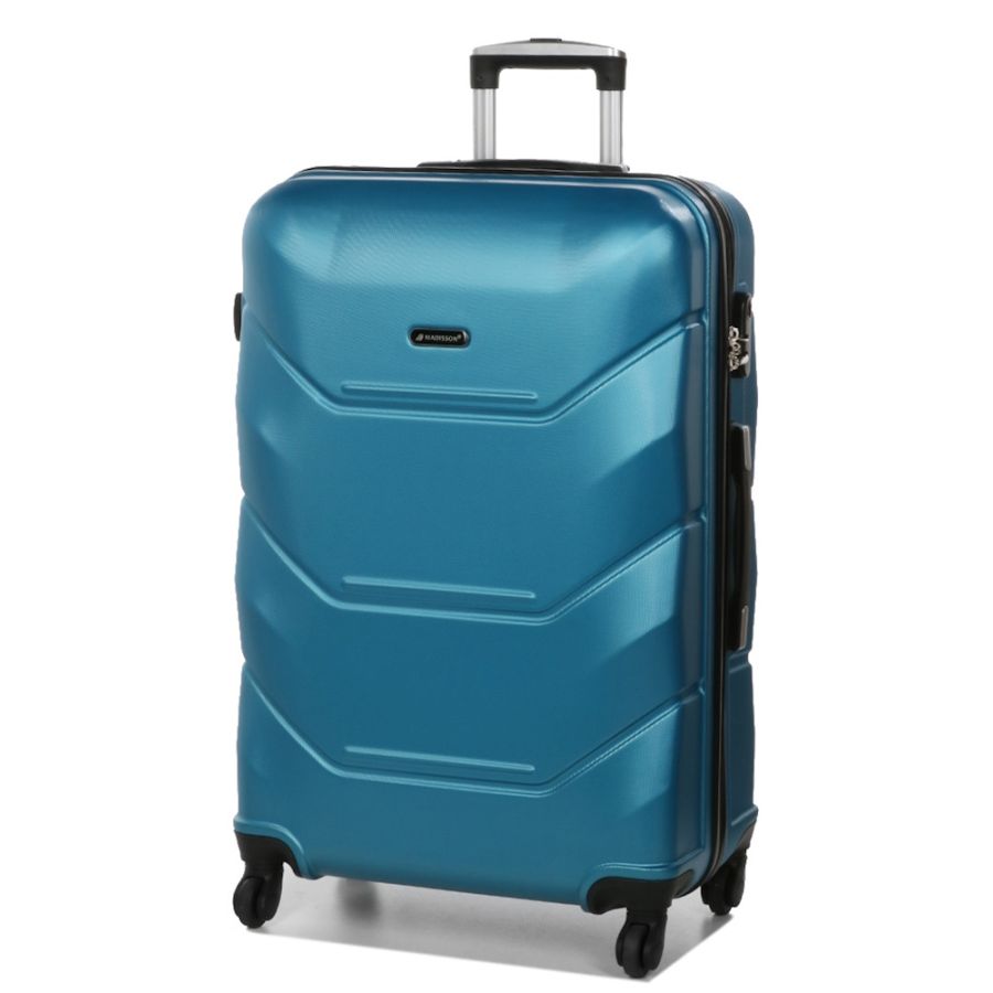 Чемодан большой L Madisson Snowball 32303 пластиковый 105л Бирюзовый