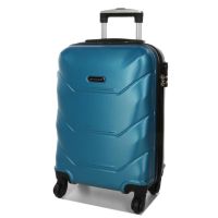 Чемодан маленький под ручную кладь S Madisson Snowball 32303 пластиковый 40л Бирюзовый