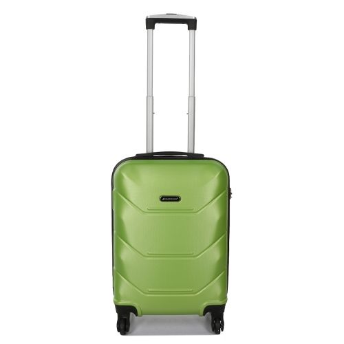 Чемодан маленький под ручную кладь S Madisson Snowball 32303 пластиковый 40л Зелёный