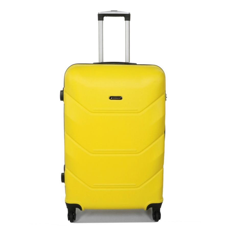 Чемодан большой L Madisson Snowball 32303 пластиковый 105л Желтый