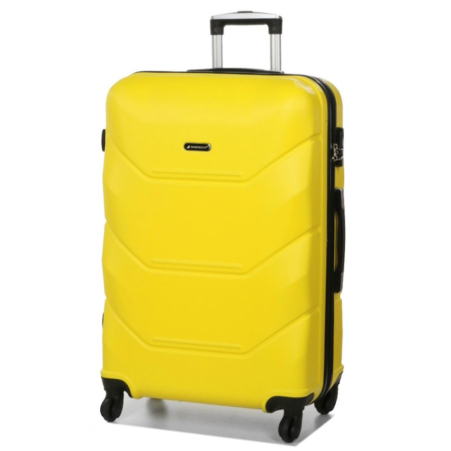 Чемодан большой L Madisson Snowball 32303 пластиковый 105л Желтый