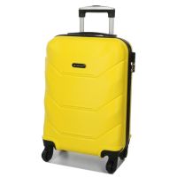 Чемодан маленький под ручную кладь S Madisson Snowball 32303 пластиковый 40л Желтый