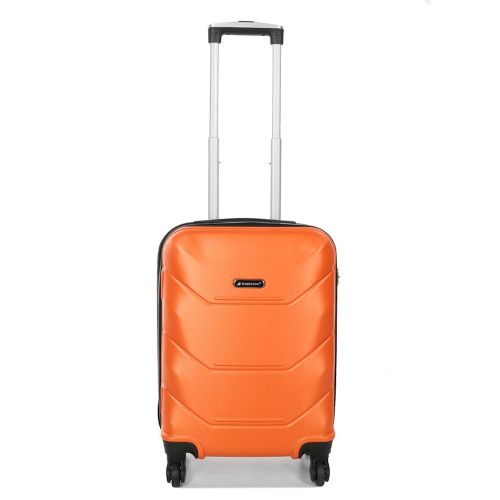 Чемодан маленький под ручную кладь S Madisson Snowball 32303 пластиковый 40л Оранжевый