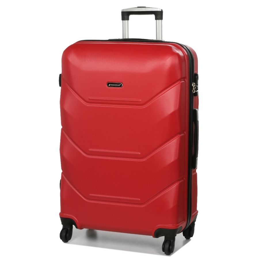 Чемодан большой L Madisson Snowball 32303 пластиковый 105л Красный