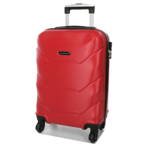 Чемодан маленький под ручную кладь S Madisson Snowball 32303 пластиковый 40л Красный