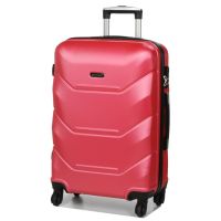 Чемодан средний M Madisson Snowball 32303 пластиковый 70л Малиновый