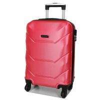 Чемодан маленький под ручную кладь S Madisson Snowball 32303 пластиковый 40л Малиновый