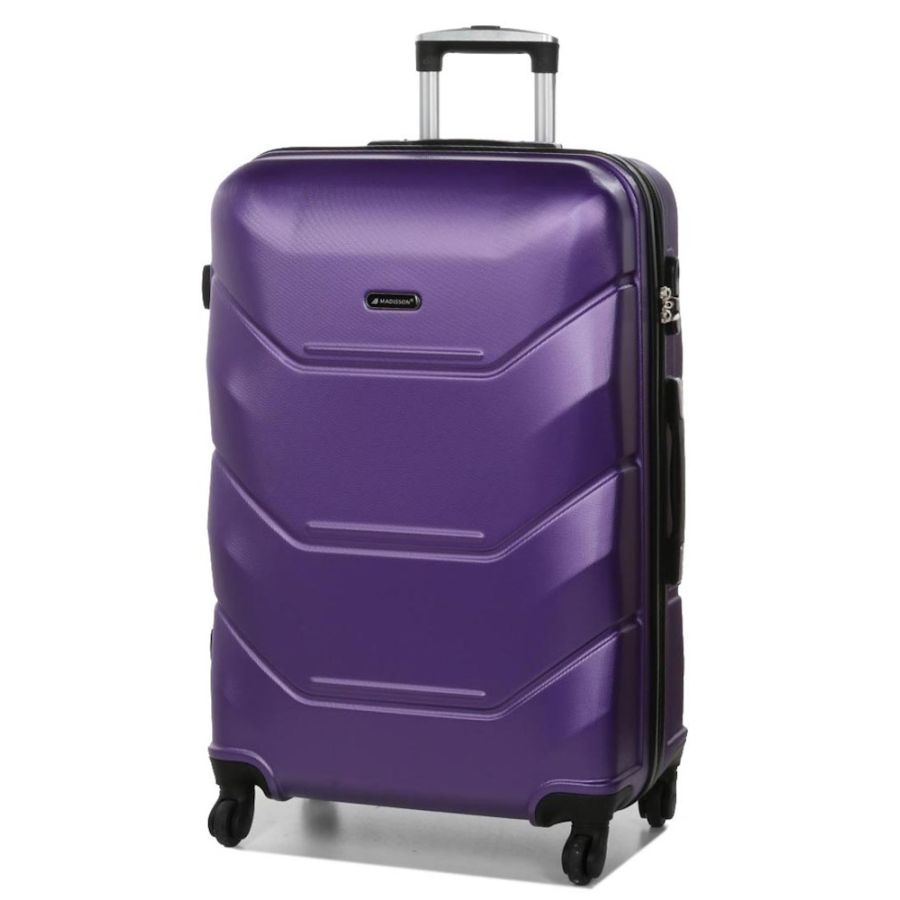 Чемодан большой L Madisson Snowball 32303 пластиковый 105л Фиолетовый