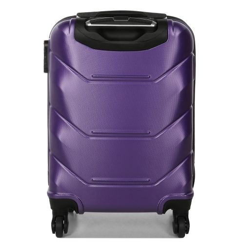 Чемодан маленький под ручную кладь S Madisson Snowball 32303 пластиковый 40л Фиолетовый