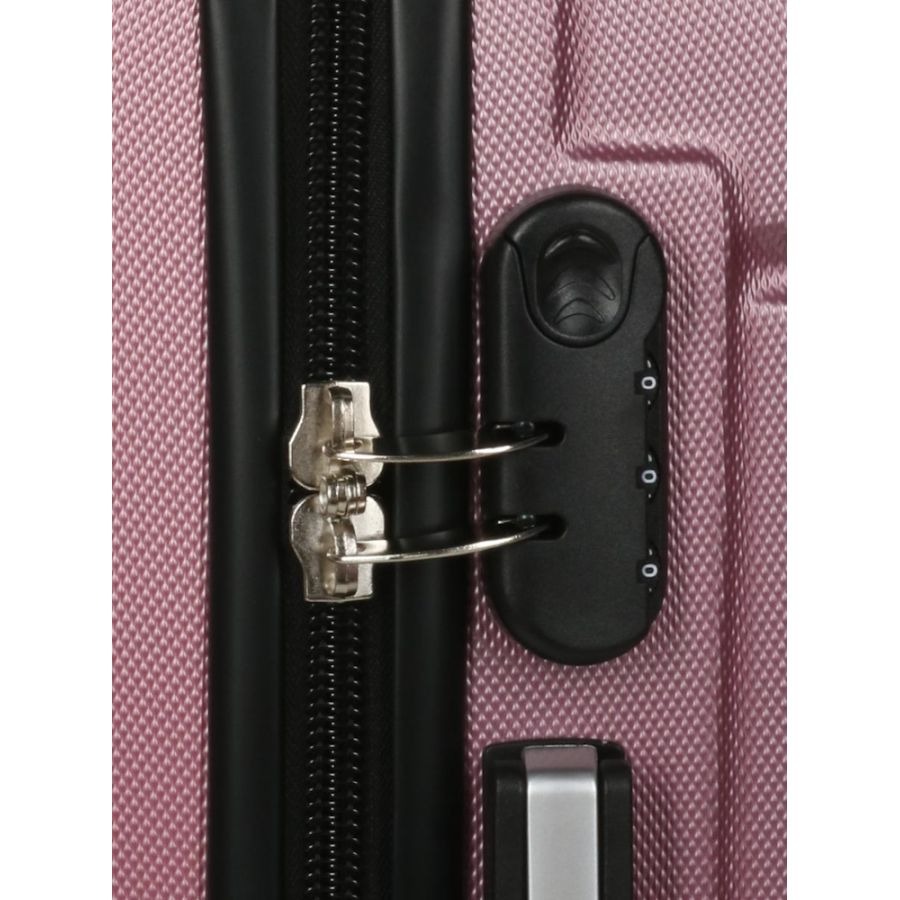 Чемодан средний M Madisson Snowball 32303 пластиковый 70л Розовое золото
