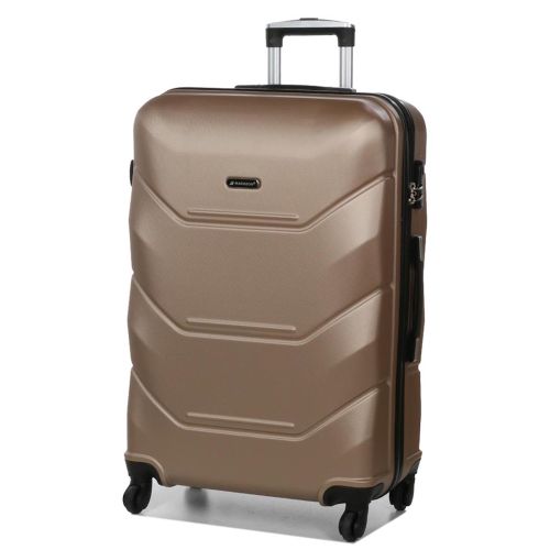 Чемодан большой L Madisson Snowball 32303 пластиковый 105л Шампань