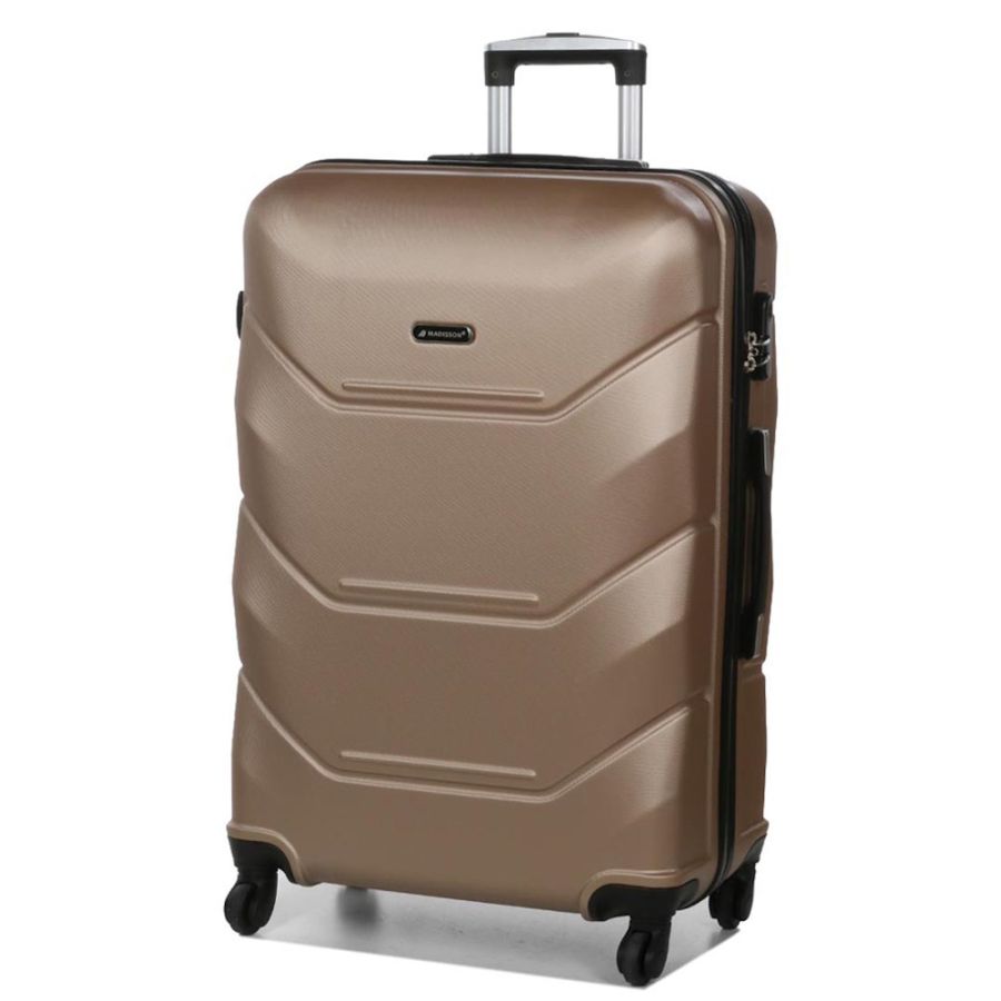 Чемодан большой L Madisson Snowball 32303 пластиковый 105л Шампань