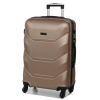 Чемодан средний M Madisson Snowball 32303 пластиковый 70л Шампань