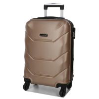 Чемодан маленький под ручную кладь S Madisson Snowball 32303 пластиковый 40л Шампань