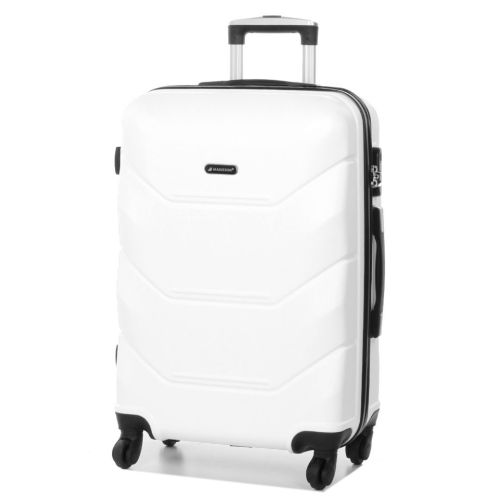 Чемодан средний M Madisson Snowball 32303 пластиковый 70л Белый