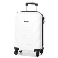 Чемодан маленький под ручную кладь S Madisson Snowball 32303 пластиковый 40л Белый