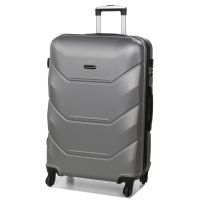 Чемодан большой L Madisson Snowball 32303 пластиковый 105л Серебряный