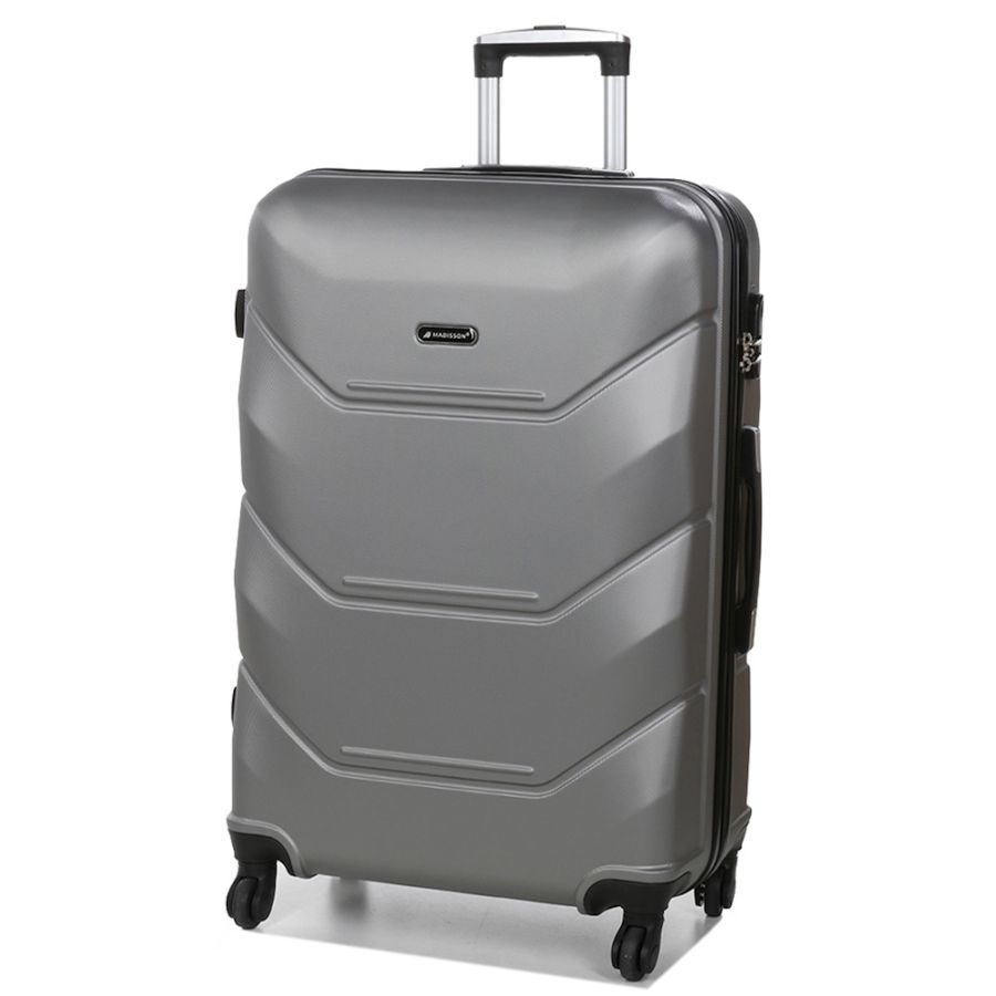 Чемодан большой L Madisson Snowball 32303 пластиковый 105л Серебряный