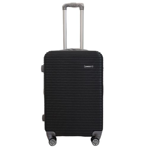 Чемодан дорожный средний M Carbon 0508 пластиковый Чёрный