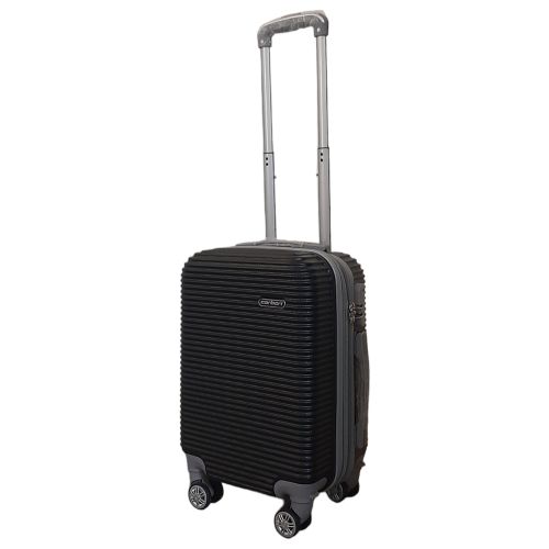 Чемодан мини XS для ручной клади Carbon 0508 пластиковый Чёрный