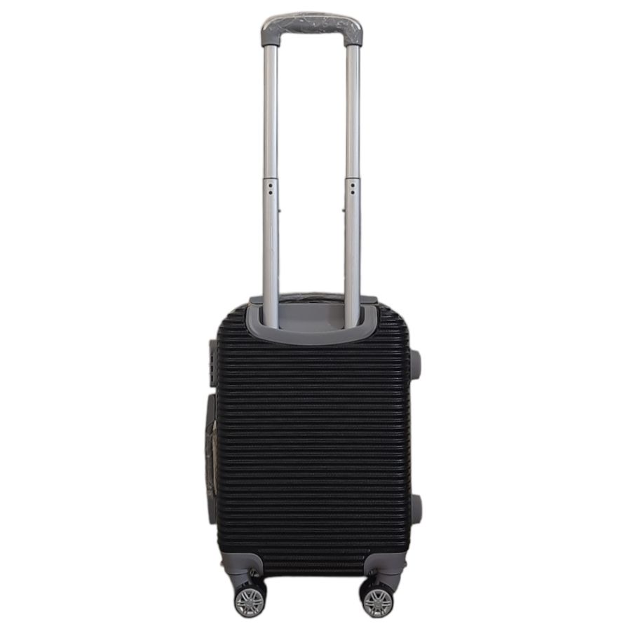 Чемодан мини XS для ручной клади Carbon 0508 пластиковый Чёрный