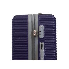 Чемодан мини XS для ручной клади Carbon 0508 пластиковый Тёмно-синий