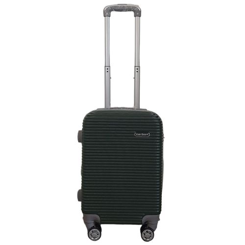 Чемодан мини XS для ручной клади Carbon 0508 пластиковый Темно-зеленый