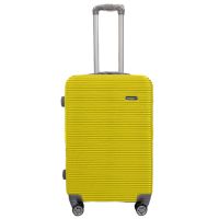 Чемодан дорожный средний M Carbon 0508 пластиковый Желтый