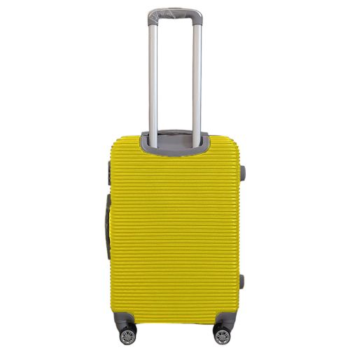 Чемодан дорожный средний M Carbon 0508 пластиковый Желтый