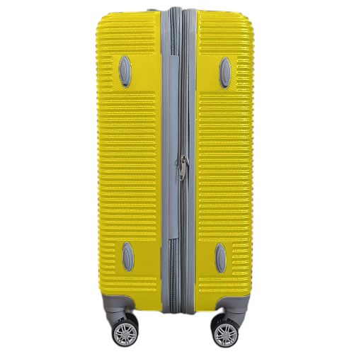 Чемодан дорожный средний M Carbon 0508 пластиковый Желтый