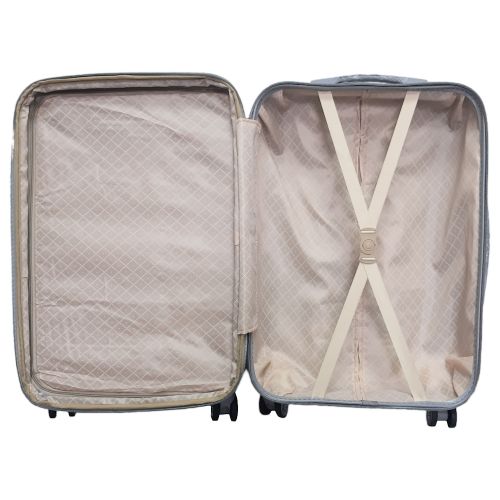 Чемодан дорожный средний M Carbon 0508 пластиковый Желтый