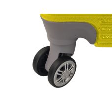 Чемодан дорожный средний M Carbon 0508 пластиковый Желтый